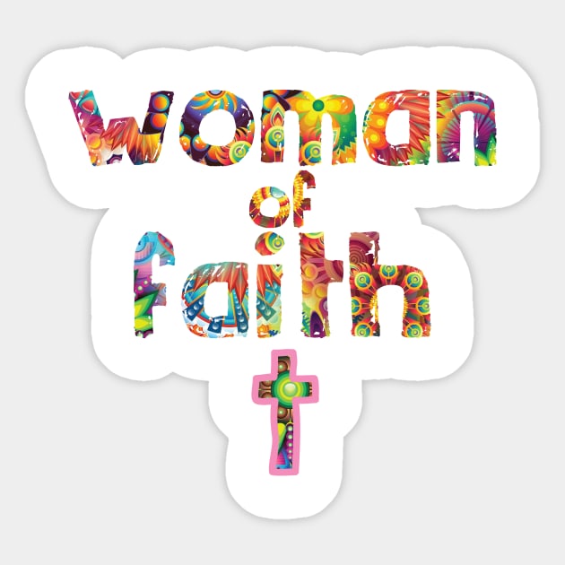 Woman of faith - Christian Design Sticker by Third Day Media, LLC.